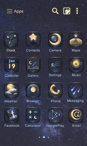 Moon GO Launcher Theme screenshot 3