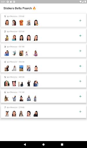 Bella Poarch from TikTok WhatsAspp Stickers screenshot 4