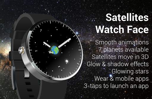 Satellites Watch Face screenshot 1