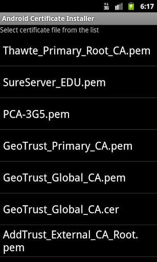 Certificate Installer скриншот 1