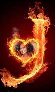 MY NAME TEXT FIRE PHOTO FRAME screenshot 3