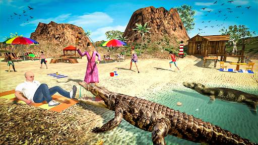 Angry crocodile beach attack स्क्रीनशॉट 2