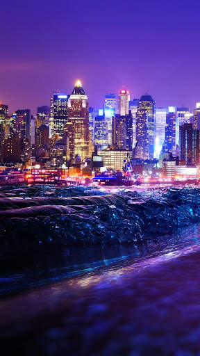 City Night Scenery APUS Live Wallpaper screenshot 4