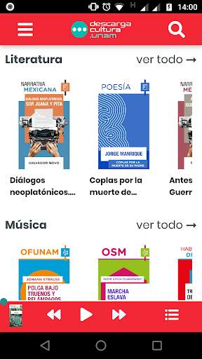 Descarga Cultura.UNAM screenshot 1