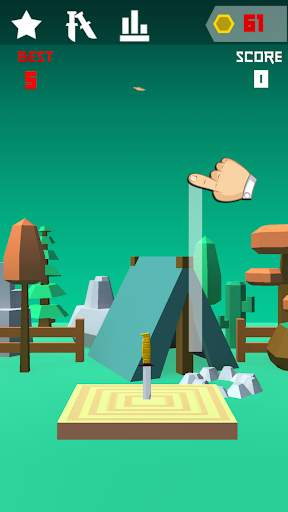 Knife 3D Game Challenge screenshot 1