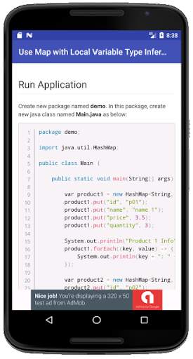 Learn Java 10 With Real Apps скриншот 3