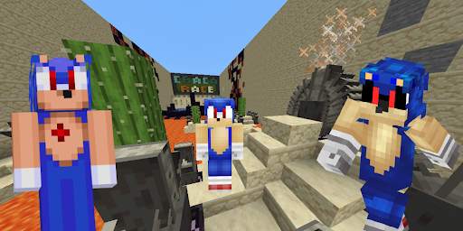 Sonic EXE Skin for Minecraft screenshot 1