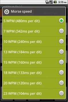 droidMorse lite screenshot 3