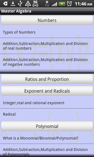 Master Algebra Lite screenshot 3