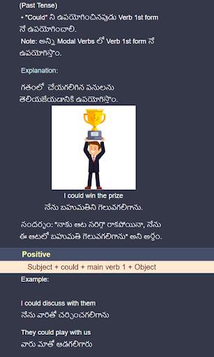 Modal Verbs in Telugu скриншот 2