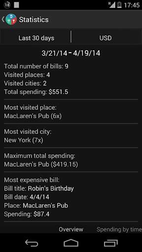 Restaurant Expense Manager screenshot 9