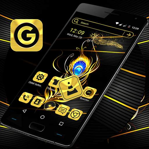 Gold Feather Launcher Theme 4.2