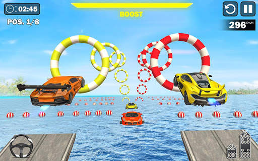 Water Surfing Car Racing Stunts: Car Driving Games screenshot 4
