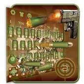 Army Bullet Keyboard Theme 10001003