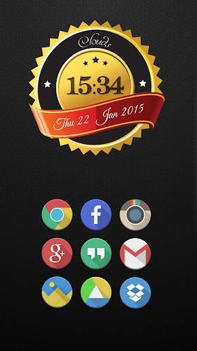 Golden Clocks - Zooper Widget screenshot 2