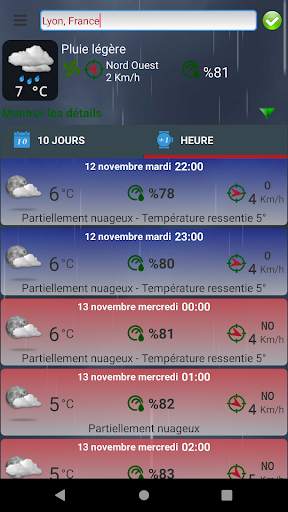 ClosestWeather Météorologiques screenshot 3