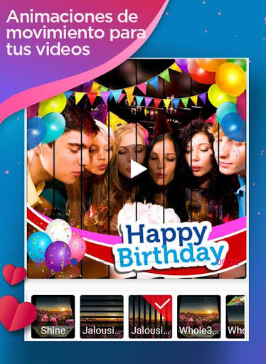 Video de cumpleaños 🎂 con musica y fotos screenshot 2