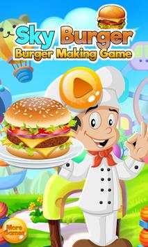 Sky Burger Maker Cooking Games screenshot 1