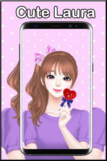 Cute Laurra Girl Wallpaper screenshot 3