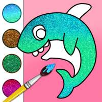 Baby Shark Glitter Coloring Game logo
