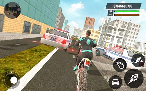 Green Rope Hero Crime City Games – Gangstar Crime screenshot 2