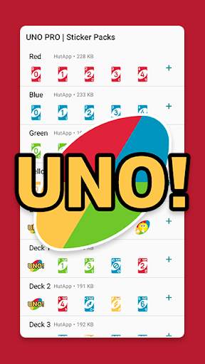 UNO Pro Stickers for Chat WAStickerApps screenshot 1