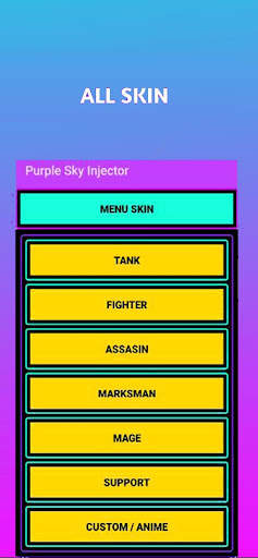 Purple Sky Injector ML - Free Skin Tools screenshot 1