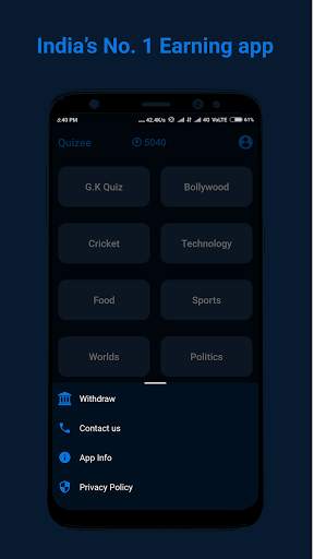 Quizee- Play Quiz & Earn money Unlimited Cash 2021 स्क्रीनशॉट 7
