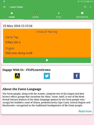 Learn Fante - Fun African Language Learning screenshot 1