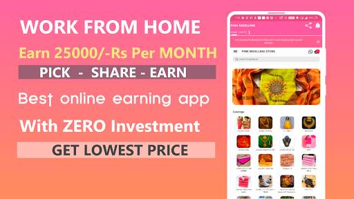 Pink : Reselling App, Work From Home, Earn Money स्क्रीनशॉट 1