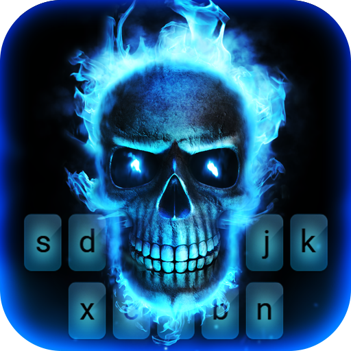 ikon Fire Skull Wallpaper