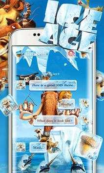 (FREE) GO SMS ICE AGE THEME 1 تصوير الشاشة