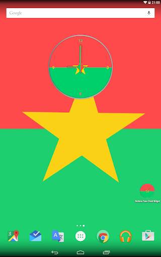 Burkina Faso Clock Widget screenshot 5