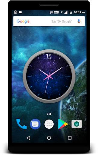 Galaxy Clock Live Wallpaper screenshot 2