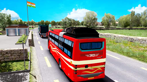 Coach Bus Racing Simulator 2021:New Bus Games Free screenshot 2