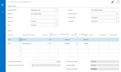 Dynamics NAV screenshot 12