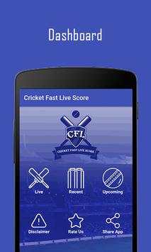 Cricket Fast Live Score screenshot 1