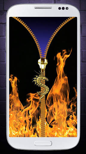 Fire lock screen - Zipper screenshot 2