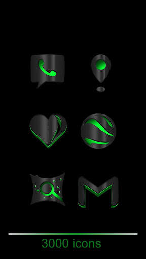 AkilaGreen Next launcher theme screenshot 5