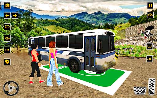 Drive Hill Coach Bus Simulator: Permainan Bas 2019 screenshot 2