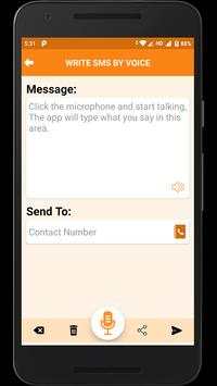 Write SMS by Voice screenshot 2