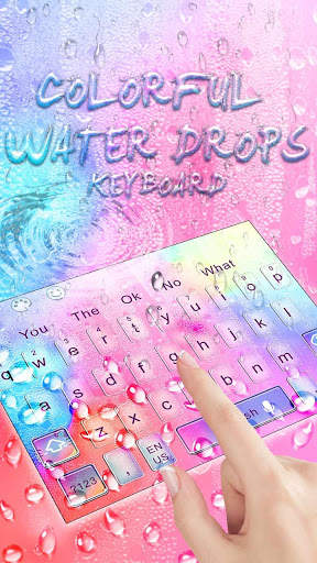 Colorful Water Drop Keyboard Theme screenshot 2