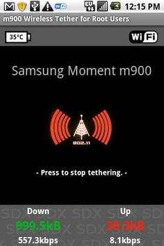 Samsung Moment WiFi Tether screenshot 1