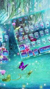 Flower Butterfly Keyboard Theme screenshot 2