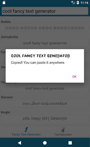 Cool Fonts - Font Generator & Font Changer screenshot 2