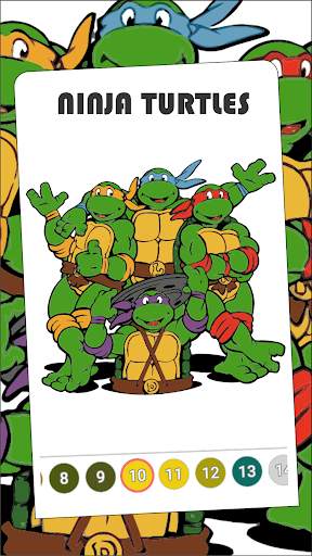 Ninja Turtle Coloring Games screenshot 2