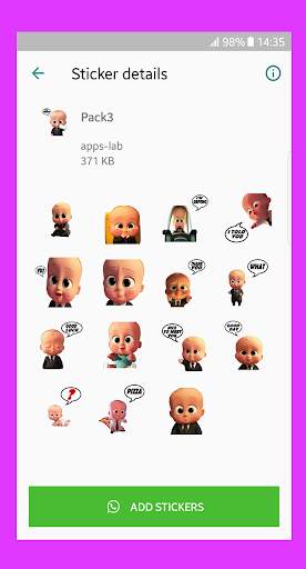 New Funny baby stickers 👶for WhatsApp screenshot 6