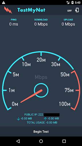 TestMyNet:Fastest Internet Speed Test–Wifi,4G & 3G screenshot 1