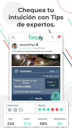Betsfy – la red social de pronósticos deportivos screenshot 2
