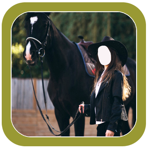 Girl Horse Photo Suit New icon